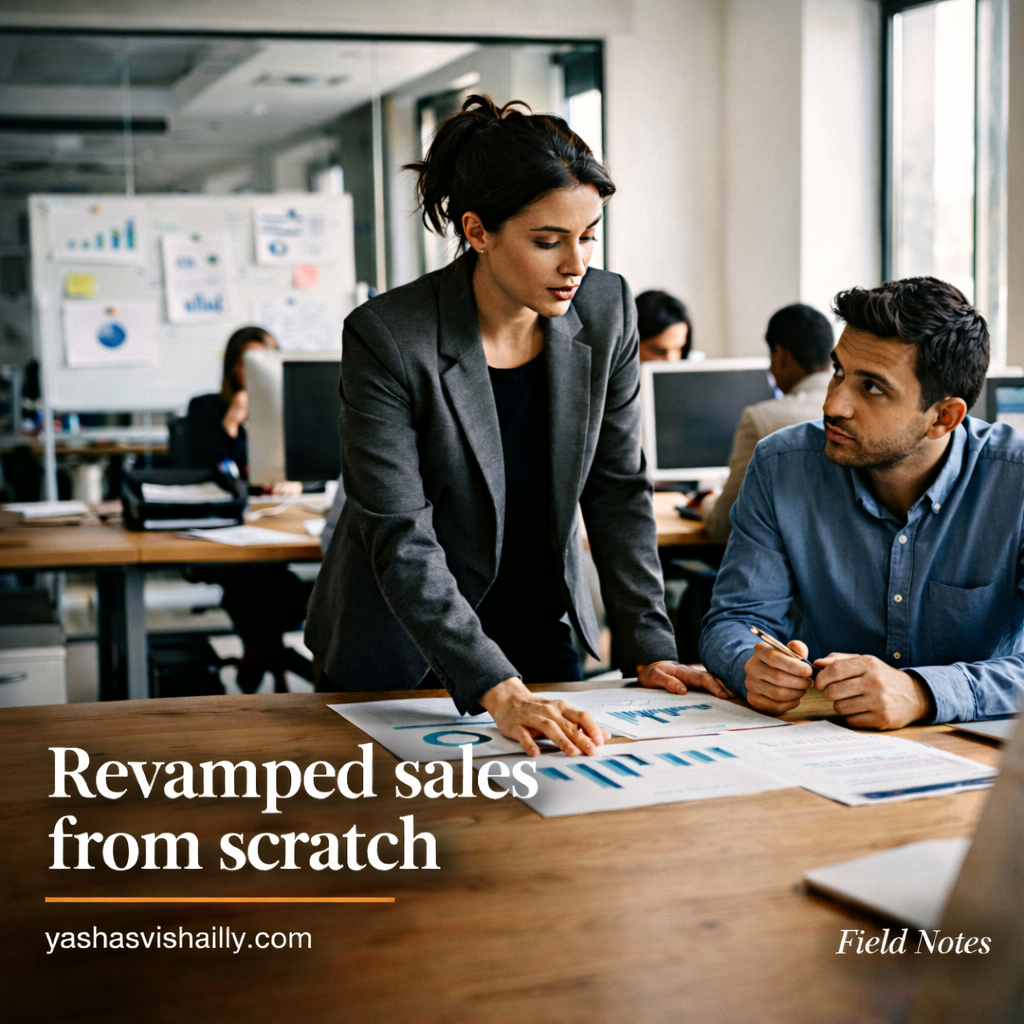 Revamped sales from scratch