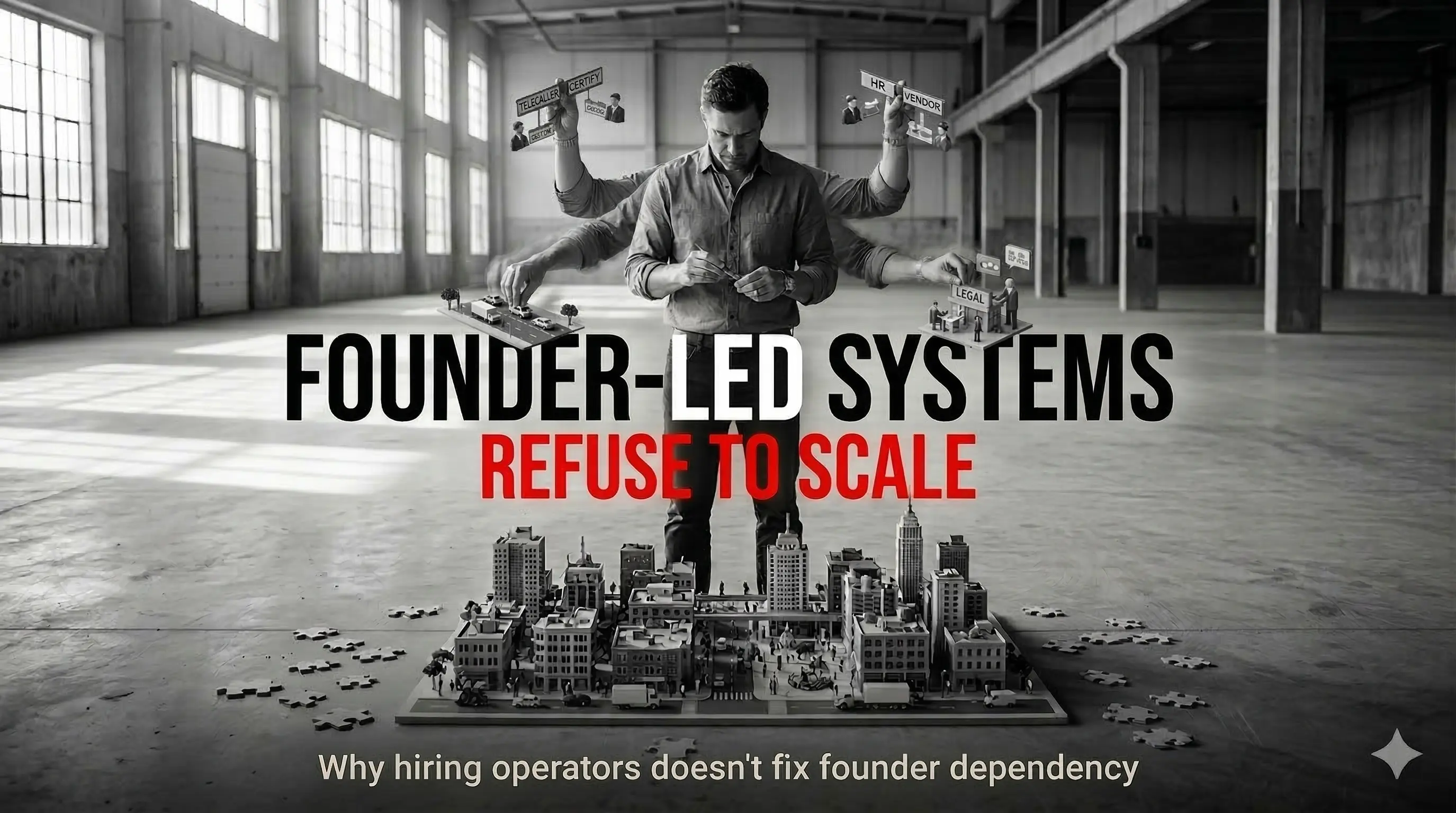 Why Founder-Led Systems Refuse to Scale