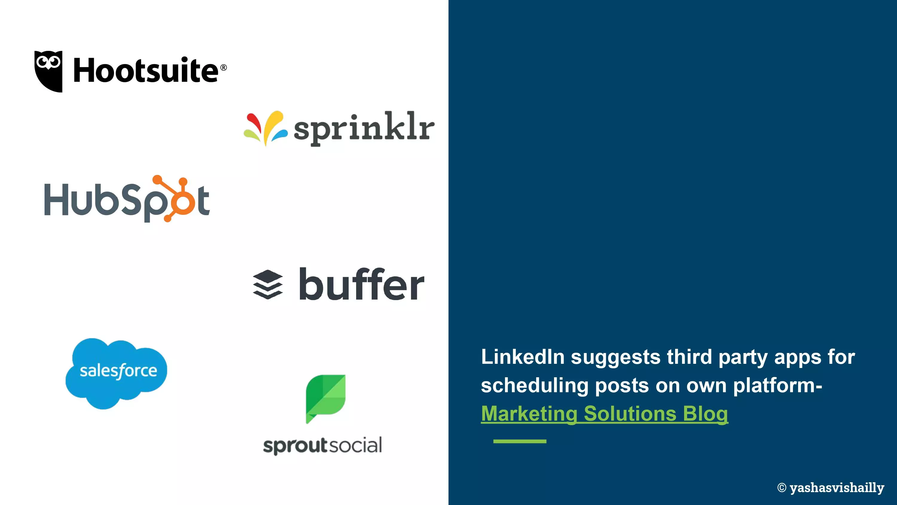 LinkedIn scheduling case, slide 3