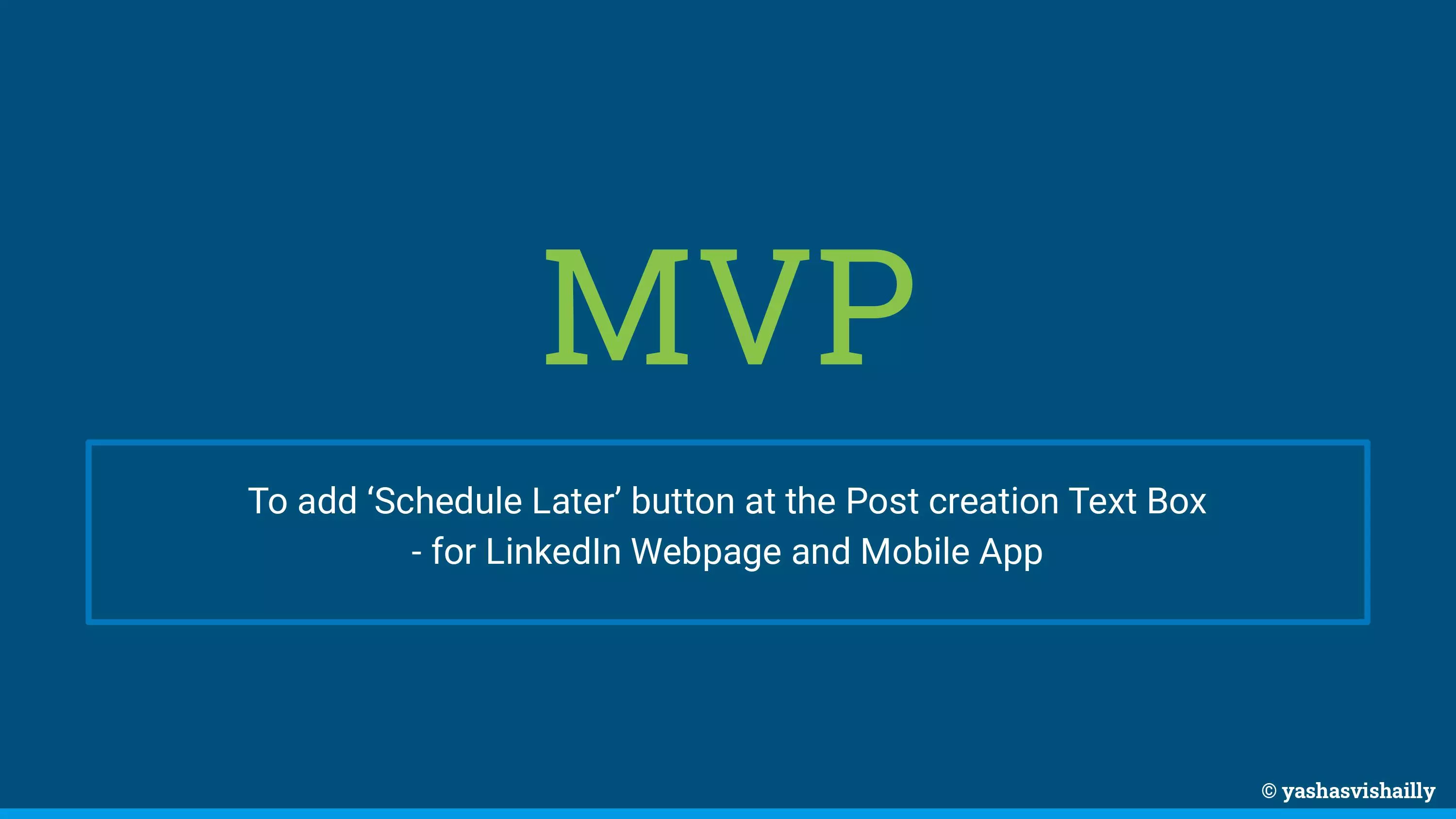 LinkedIn scheduling case, slide 6